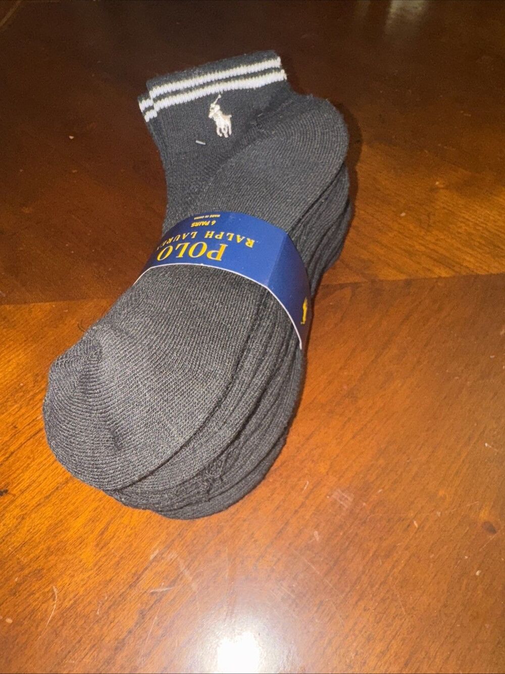 6 PACK POLO RALPH LAUREN CLASSIC SPORT MEN'S Half Cushioned SOCKS SIZE 9-11